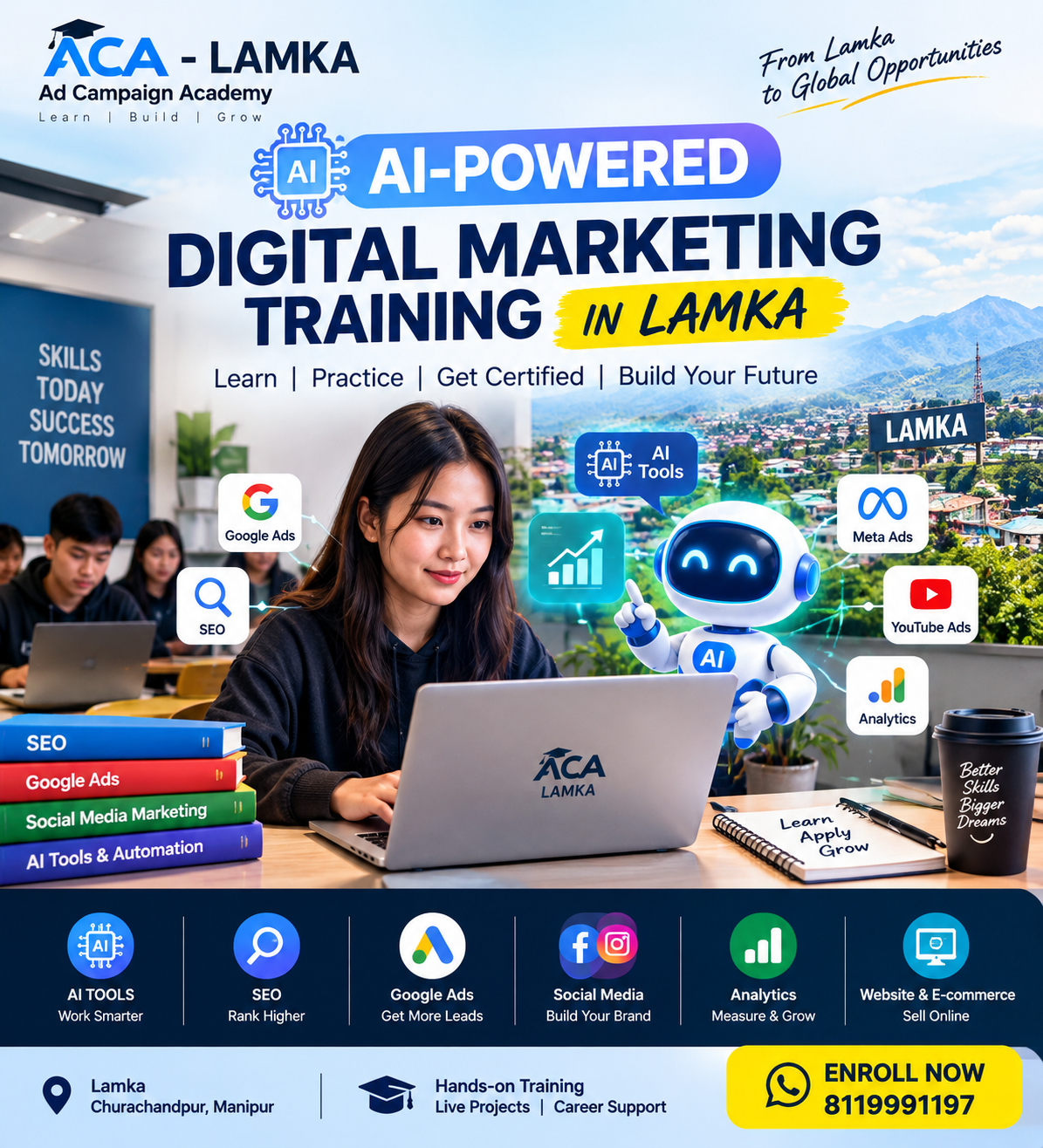 Read more about the article Best Digital Marketing Institute in Lamka, Churachandpur – ACA Lamka